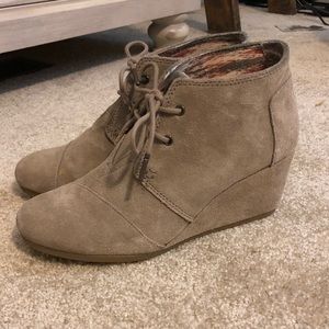Toms Desert Wedge Bootie